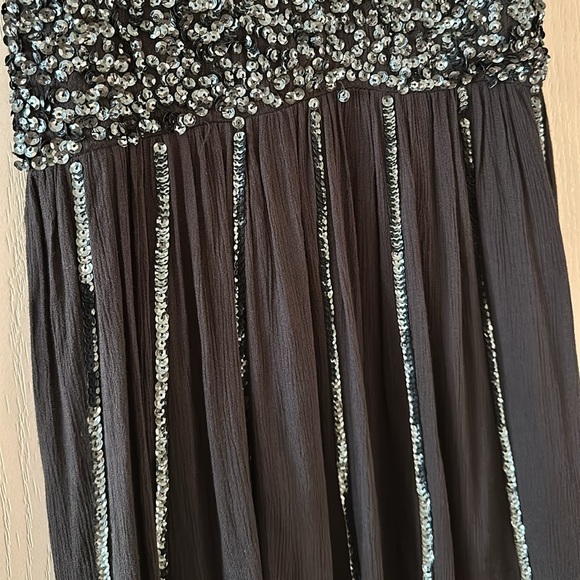 NWOT Free People Navy Sequin Mini Dress - Picture 3 of 6